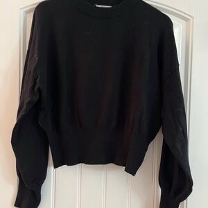 BB Dakota Steve Madden Black Ribbed Knit Top